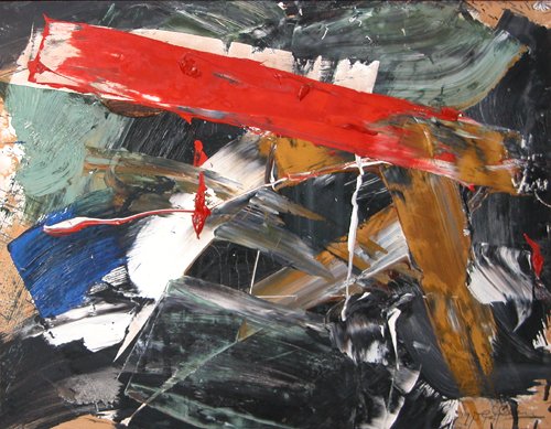 Appraisal: a period abstract expressionist painting Artist Goldberg Michael American born