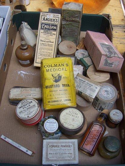 Appraisal: A quantity of ointments etc including a packet of Colman's