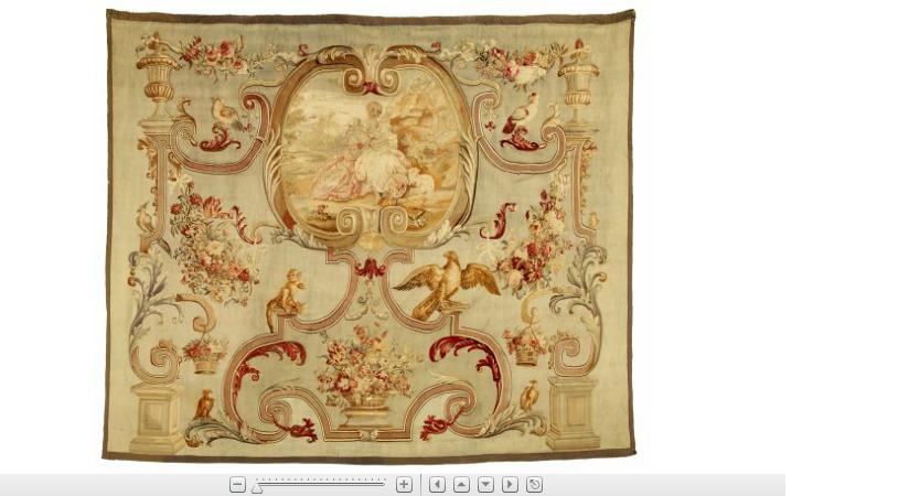 Appraisal: French Aubusson tapestry panel th th century