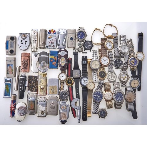 Appraisal: Miscellaneous stainless steel and other wristwatches 's and later and