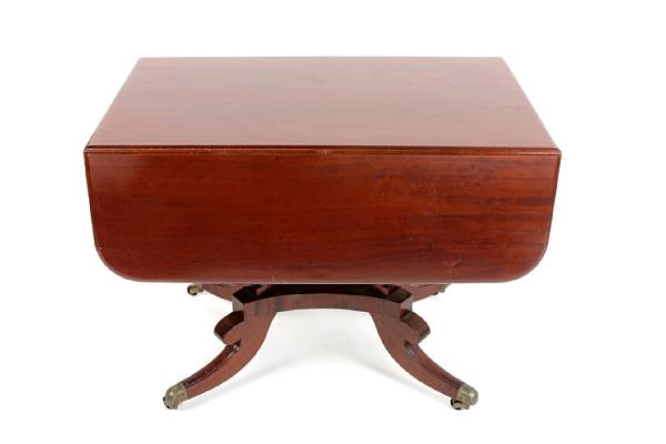 Appraisal: A Regency mahogany drop flap breakfast table height in width