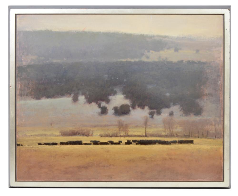 Appraisal: MICHAEL WORKMAN 'MORNING FOG' O B PAINTINGMichael Workman American born