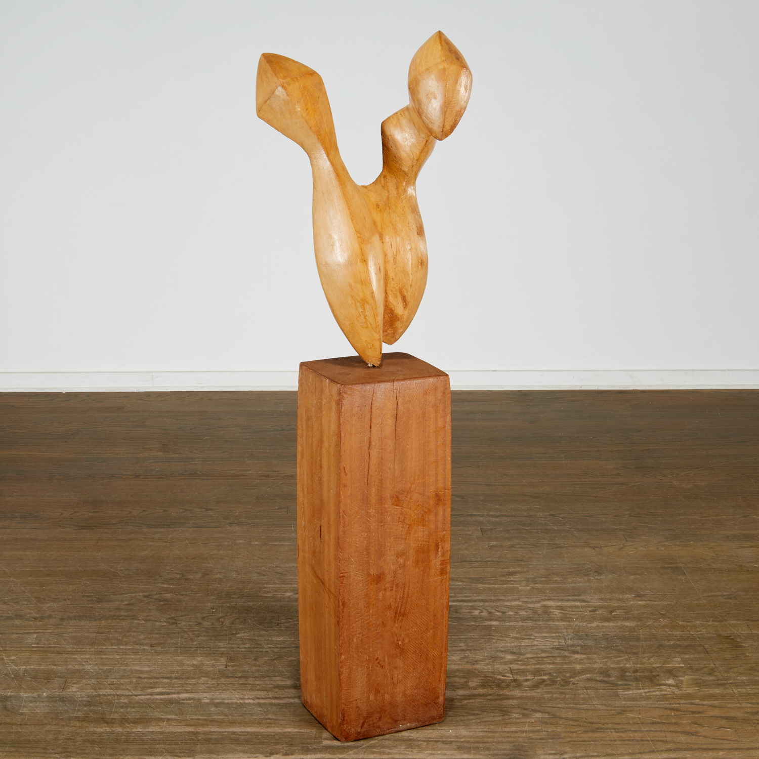 Appraisal: MICHAEL LEKAKIS WOOD SCULPTURE Michael Lekakis American - Untitled no