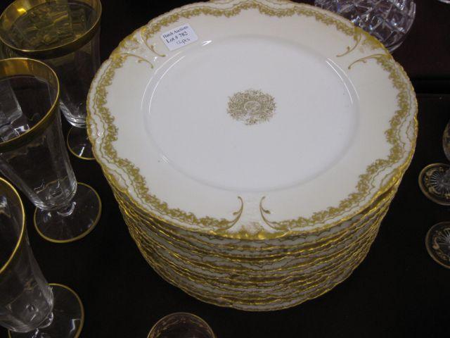 Appraisal: Set of Theadore Haviland Limoges Dinner Plates fine gold work