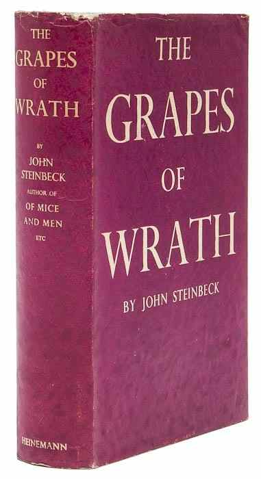 Appraisal: Steinbeck John The Grapes of Wrath first English edition original