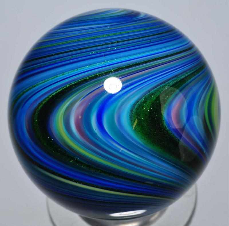 Appraisal: Mark Matthews Contemporary Marble Description Signed Matthews Reverse twist onionskin