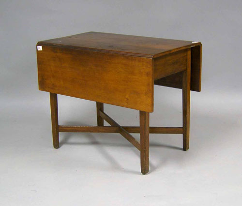 Appraisal: Chippendale cherry pembroke table ca h w