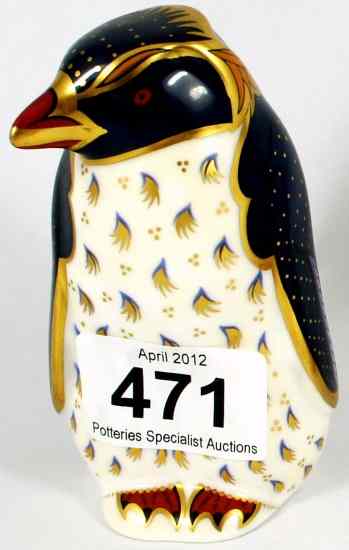 Appraisal: Royal Crown Derby Paperweight Rockhopper Penguin Boxed