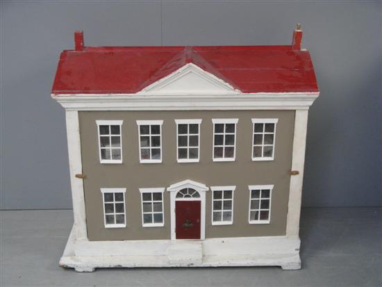 Appraisal: Edwardian estate built dolls house with a later removable front