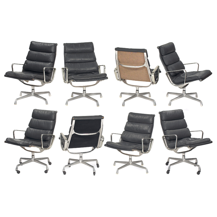 Appraisal: Charles and Ray Eames Soft Pad lounge chairs by Herman