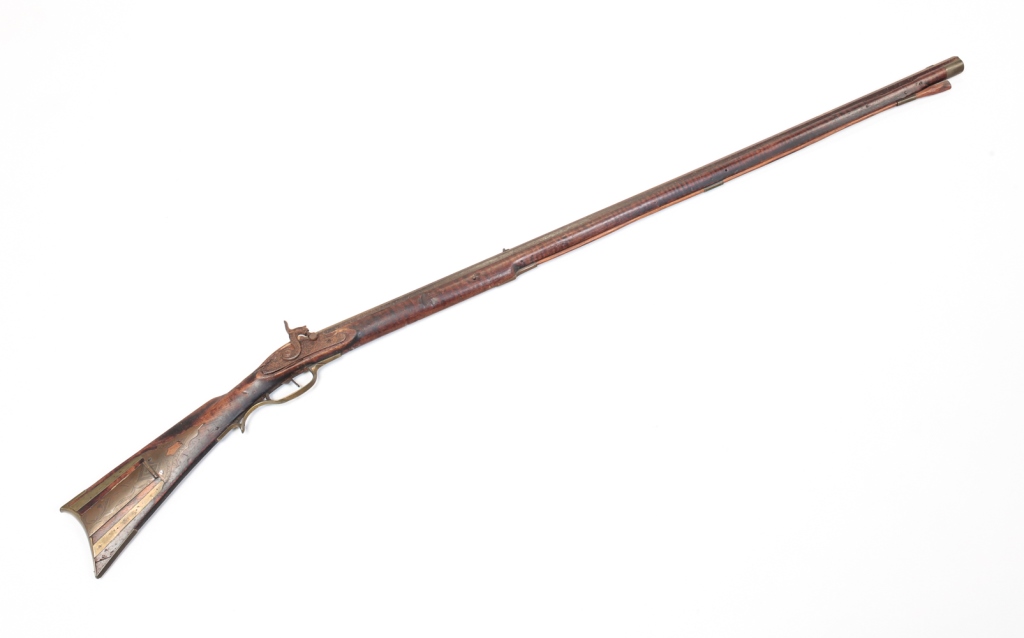 Appraisal: AMERICAN PERCUSSION LONG RIFLE Second quarter th century Faux curly