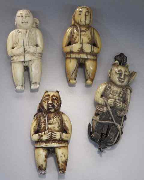 Appraisal: Chinese Ming carved ivory boys International shipping IS NOT available