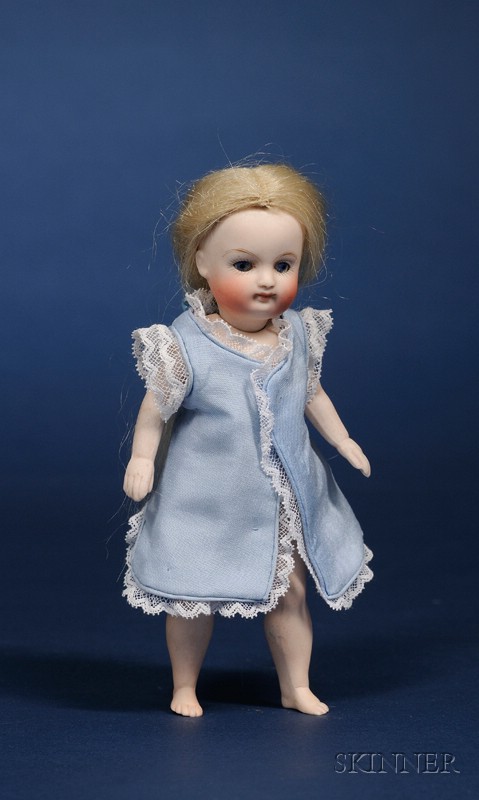 Appraisal: Small Kestner All-Bisque Girl Doll impressed with closed mouth fixed