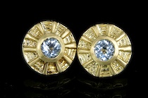 Appraisal: Ladies' k Gold Topaz Earrings The pair of k yellow