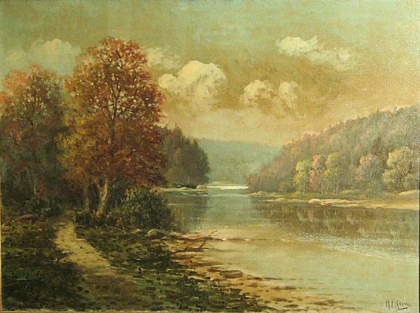 Appraisal: Albert Francis King American - On the Allegheny above Oil