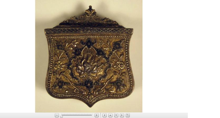 Appraisal: Russian brass and niello powder box th century