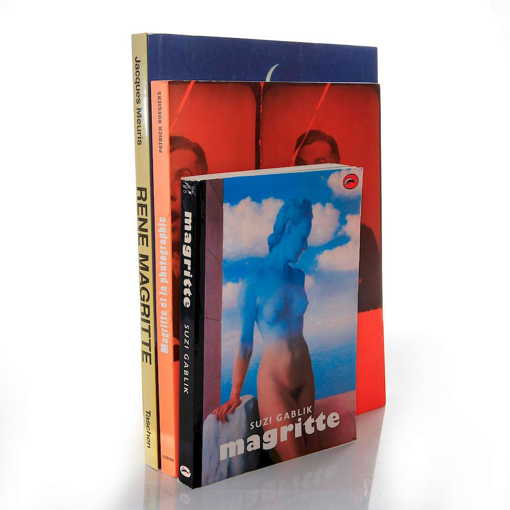 Appraisal: SOFTCOVER BOOKS ON THE WORK OF MAGRITTE Illustrated books that