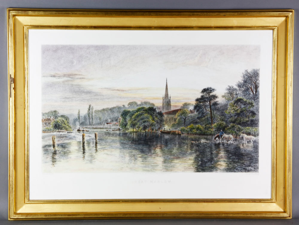 Appraisal: - Colored Print of Great Marlow Colored print of Great