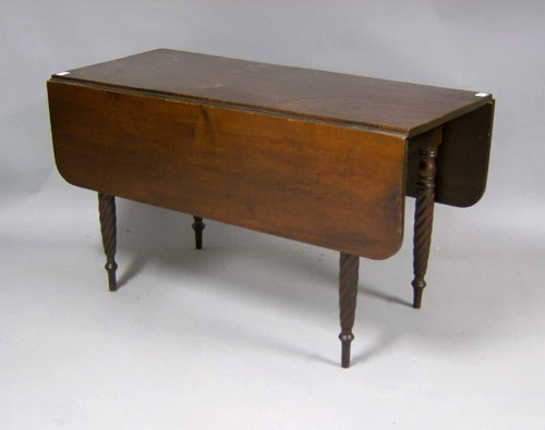 Appraisal: Mahogany drop leaf table ca