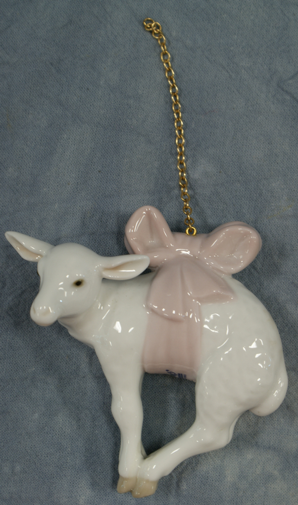 Appraisal: Lladro figurine nativity lamb ornament R Estimate -