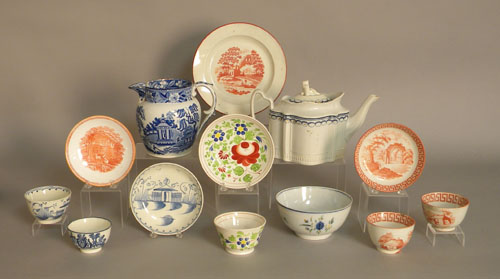 Appraisal: Group of pearlware tablewares th c