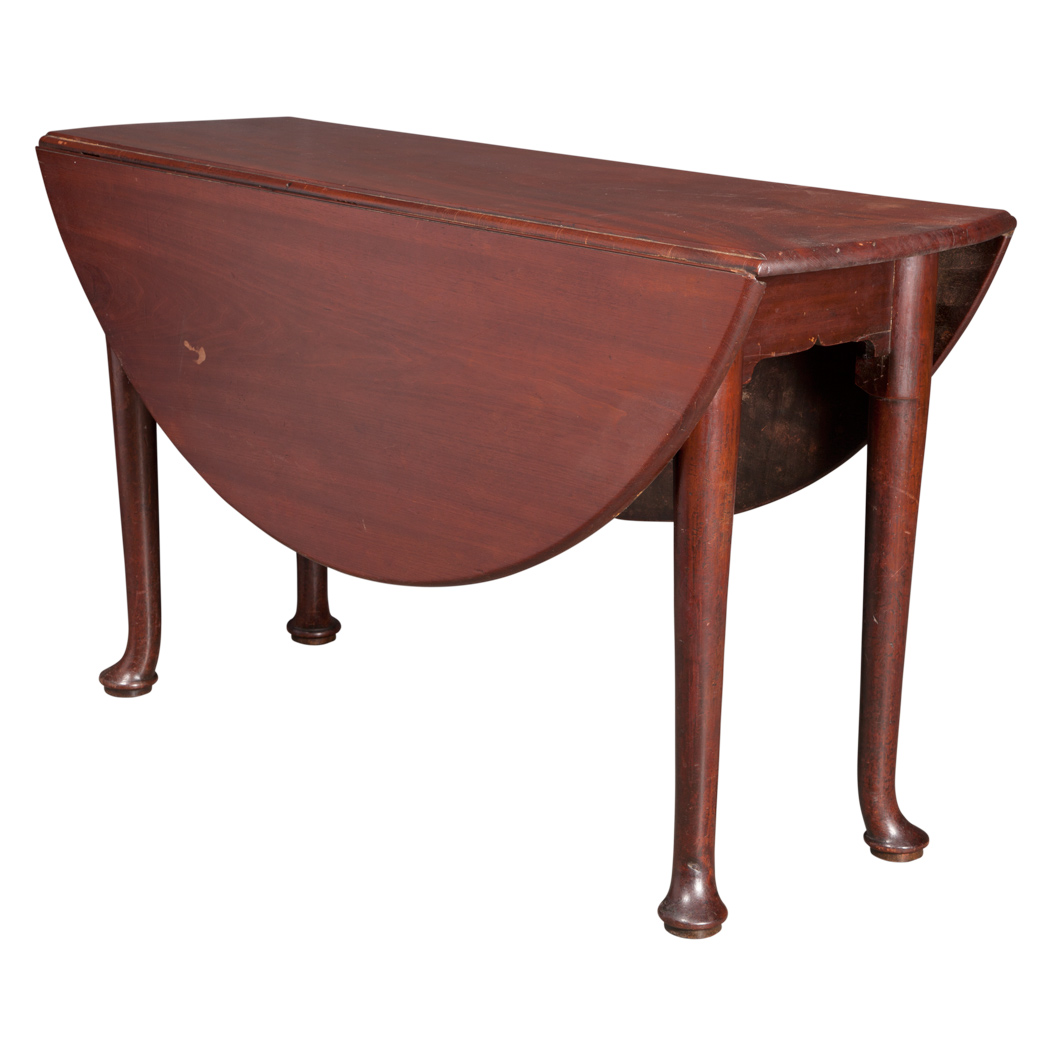 Appraisal: George II Mahogany Drop-Leaf Table Mid th century The rectangular