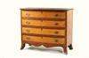 Appraisal: CHEST OF DRAWERS - Four drawer Hepplewhite period mahogany top