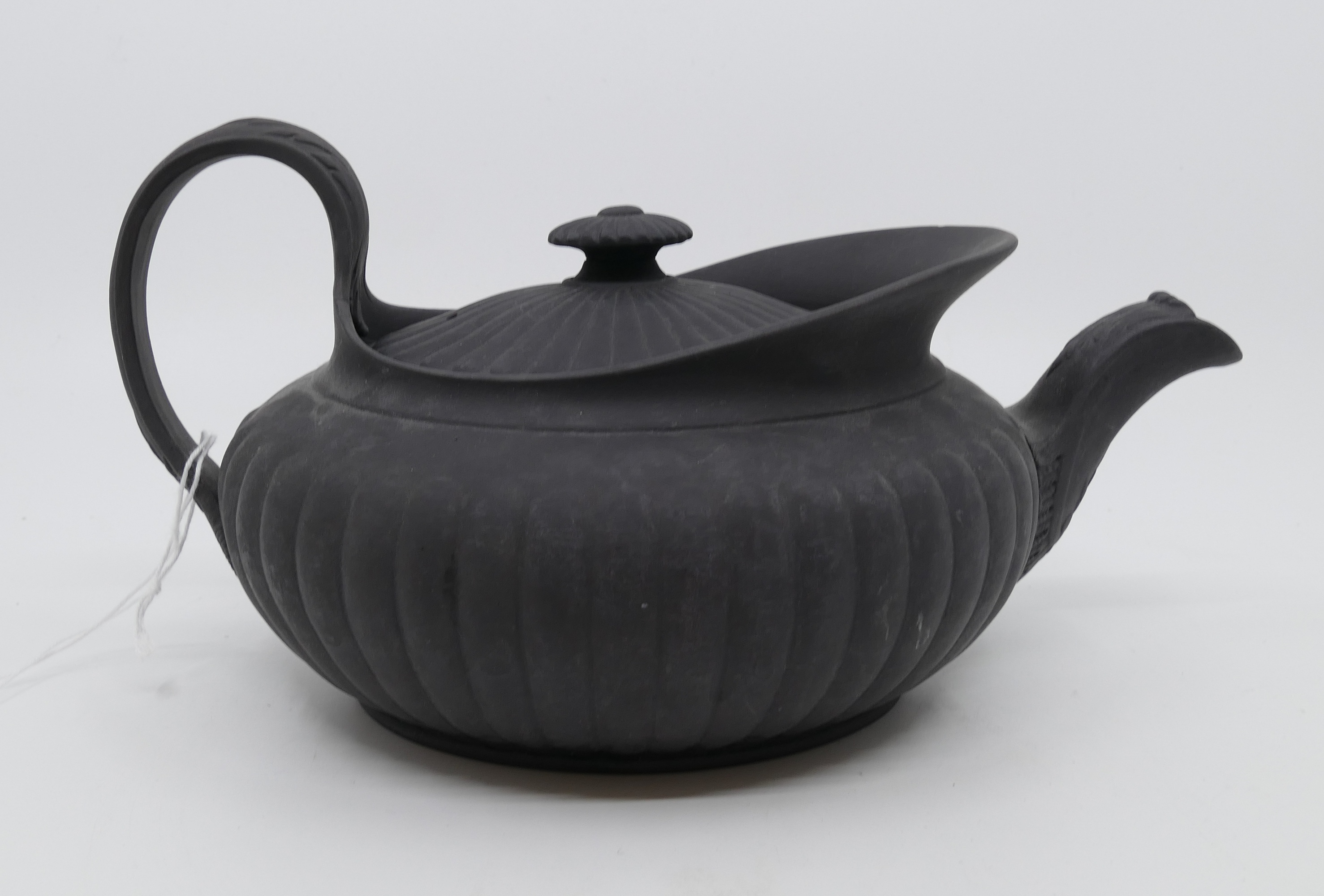 Appraisal: Wedgwood Basalt Ware Teapot Stamped 'O' x x ''