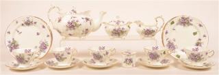 Appraisal: Hammersley Victorian Violets Tea Service Hammersley Bone China England Victorian