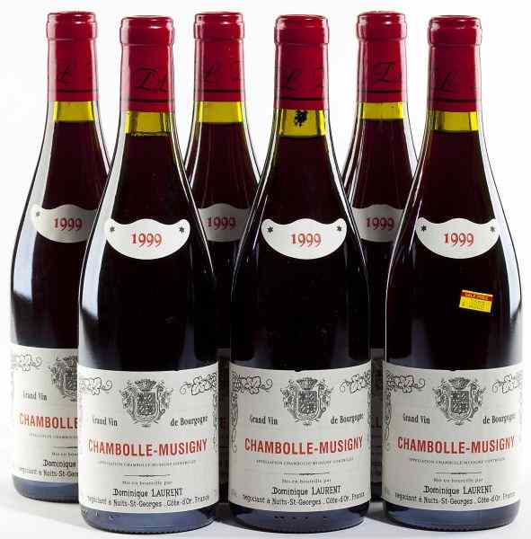 Appraisal: Chambolle-MusignyDominique Laurent bottles - cmRemoved from Mr Knott's large temperature-controlled