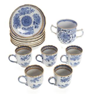 Appraisal: Chinese Export porcelain part demitasse set Chinese Export porcelain part