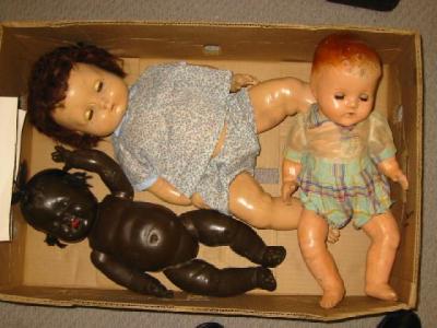 Appraisal: A Rosebud composition doll high a Topsy composition black baby