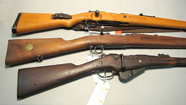 Appraisal: A lot of three military rifles Comprising German ax code