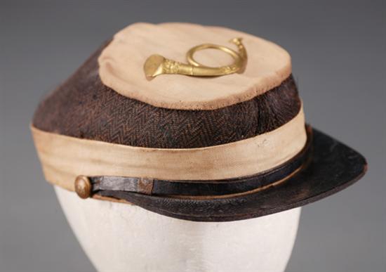 Appraisal: Confederate kepi The body consists of a white band with