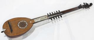 Appraisal: Continental inlaid mother of pearl lute Continental inlaid mother of