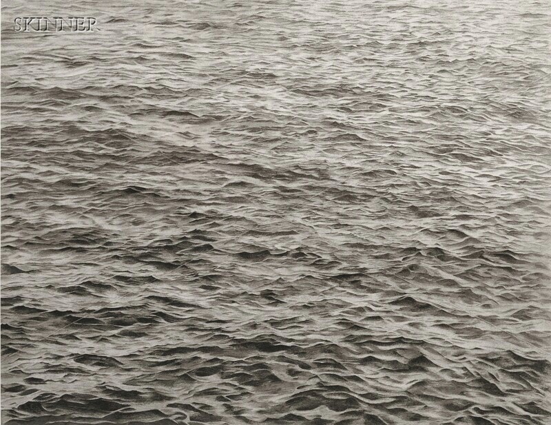 Appraisal: Vija Celmins Latvian American b Ocean with Cross edition of