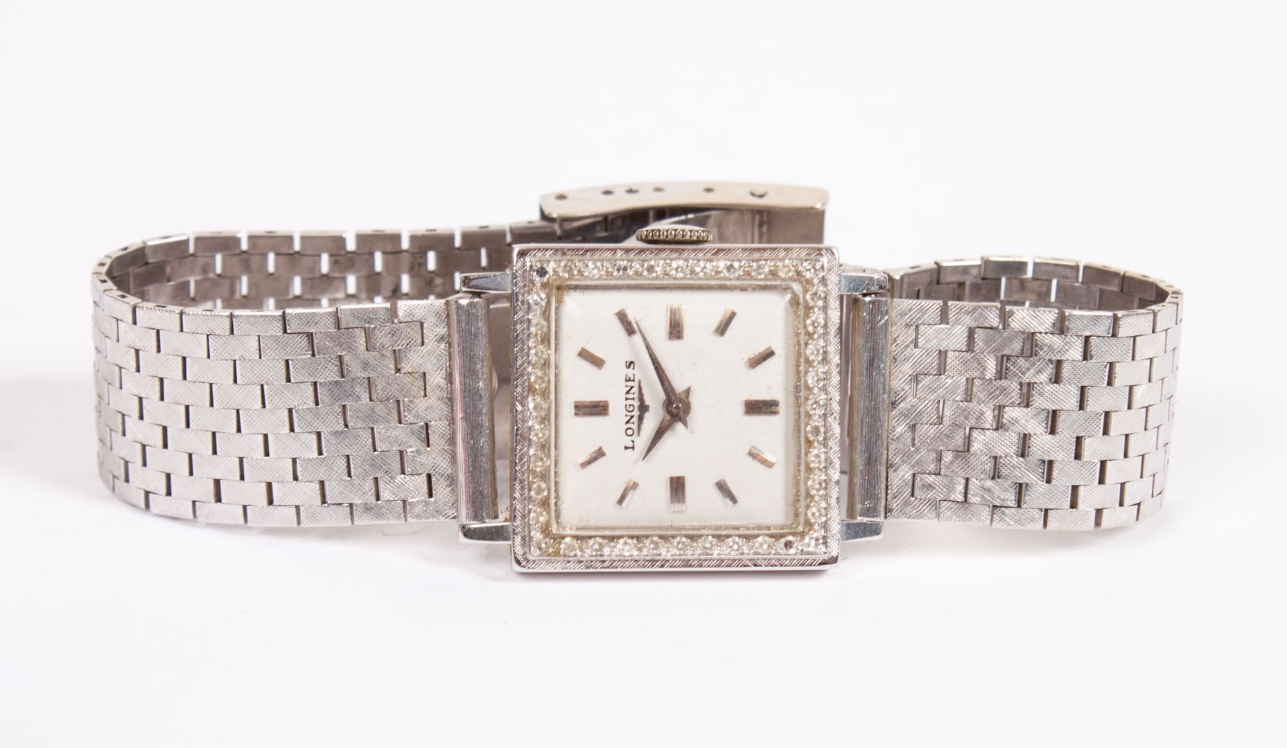 Appraisal: Longines K white gold diamond watch with K white gold