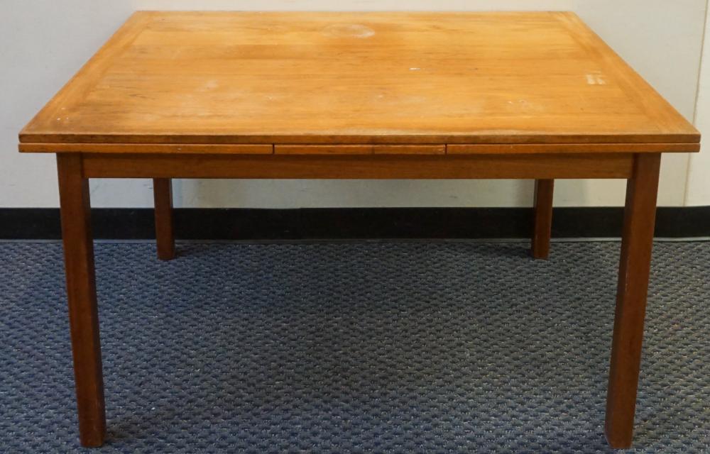 Appraisal: DANISH TEAK PULL-OUT DINING TABLE BY A B J CLOSED