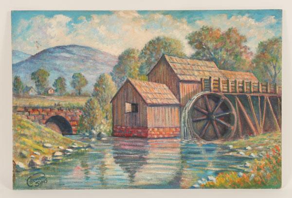 Appraisal: Charles Bowen Sims American - Mabry Mill Martinsville VA oil