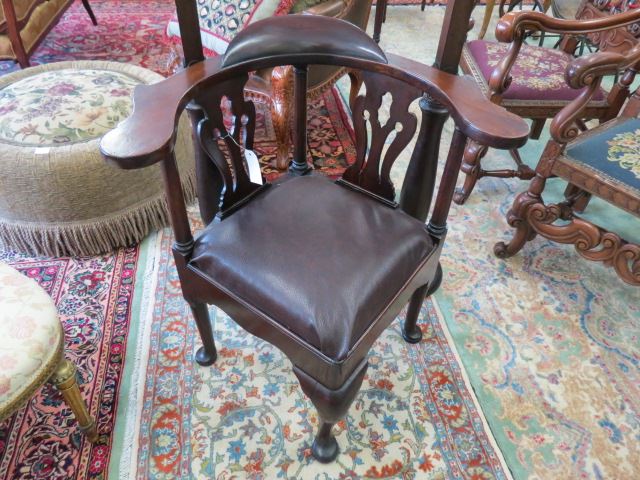 Appraisal: Period Mahogany Corner Chair circa