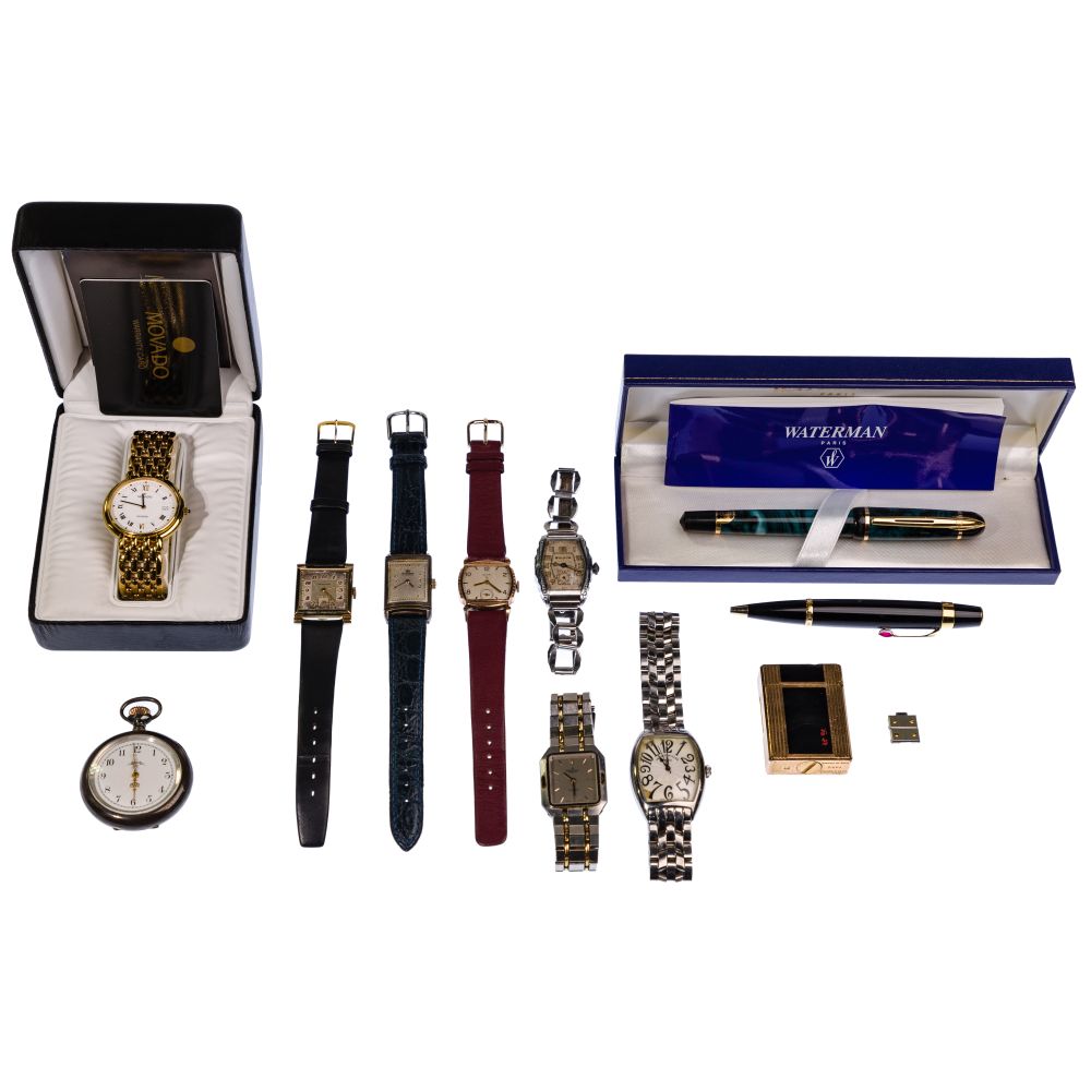 Appraisal: FRANCK MULLER WRISTWATCH AND MOVADO K GOLD WRISTWATCHMuller serial SC