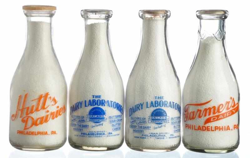 Appraisal: Lot of Philadelphia PA Milk Bottles Description Lot includes two