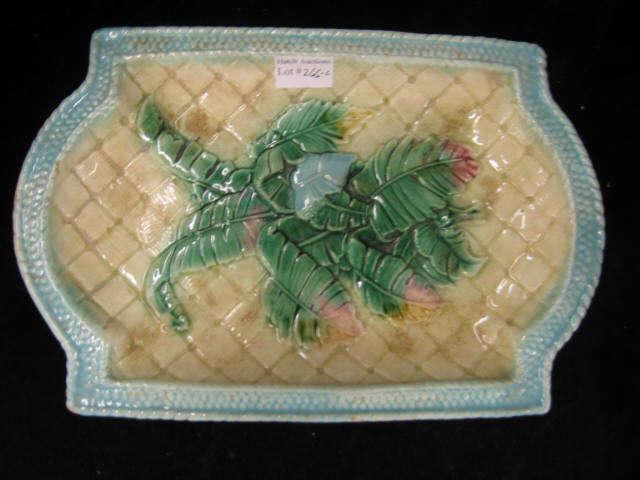 Appraisal: Majolica Pottery Ice Cream Tray