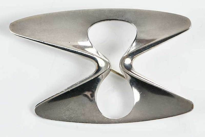 Appraisal: Georg Jensen Sterling Brooch design Henning Koppel - x -