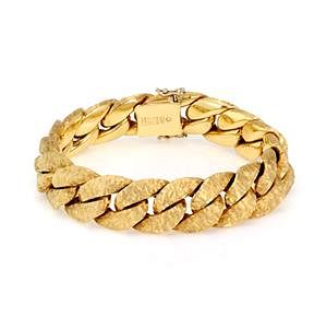 Appraisal: Nicolis Cola k Textured Braid Link Bracelet Nicolis Cola k