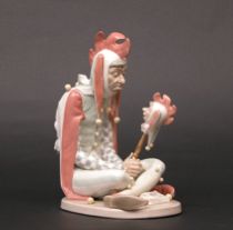 Appraisal: Lladro Norman Rockwell Series Jester Jester glazed porcelain figure from