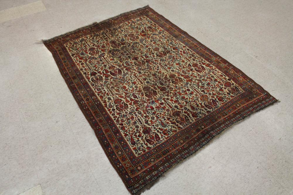 Appraisal: ANTIQUE PERSIAN KHAMSEH TRIBAL RUG Fars Province southwestern Iran c