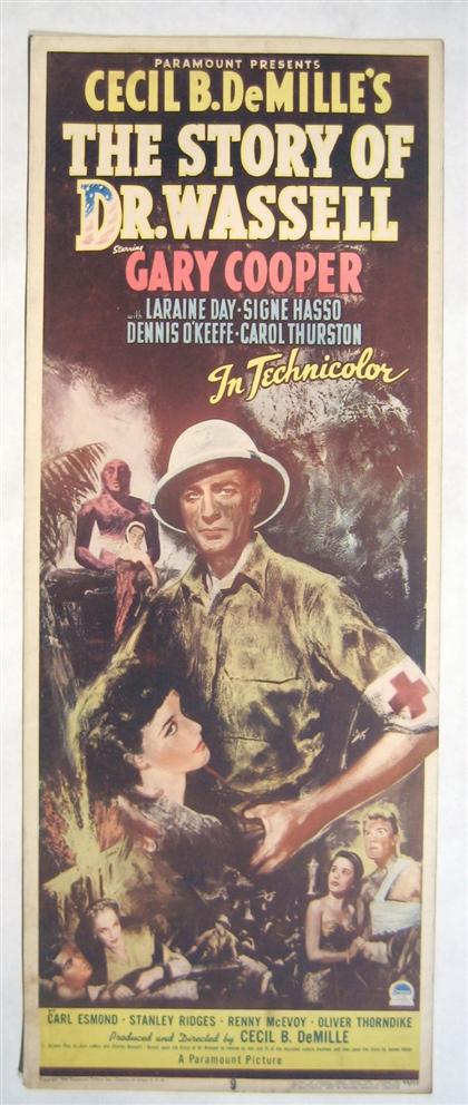 Appraisal: pieces Movie Posters Gary Cooper Features The Story of Dr