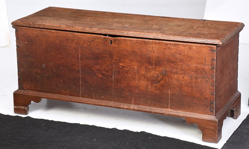 Appraisal: Early Southern Walnut Blanket Chest probably North Carolina late th