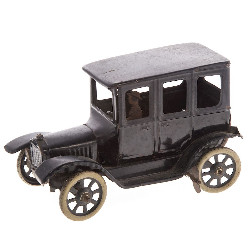 Appraisal: Bing Clockwork Tin Limousine circa s with driver in L